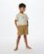 Short de bain volley surf cord enfant Kaki foncé+Noir délavé 1 - vertbaudet enfant 