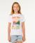 T-shirt hayley o relaxed fille Blanc optique+Super rose 1 - vertbaudet enfant 