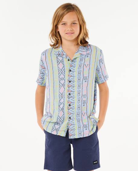 Chemise à manches courtes raw energy 3 enfant Bleu glacé 1 - vertbaudet enfant 