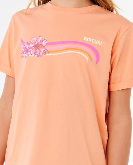 T-shirt molokai crew fille Saumon 5 - vertbaudet enfant 