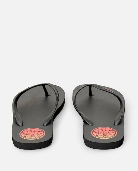 Tongs wetty fade bloom enfant Noir délavé+Noir/orange 7 - vertbaudet enfant 
