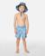 Short de bain boardshort volley ride the wave  enfant Aqua clair+Denim délavé 7 - vertbaudet enfant 