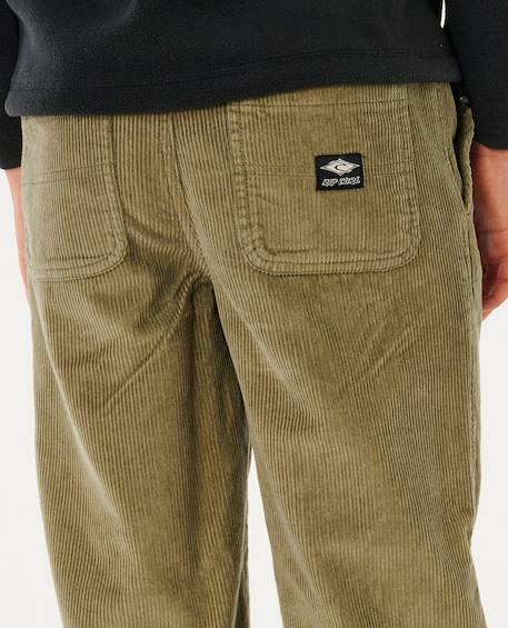 Pantalon enfant surf cord Noir délavé+Vert surplus 10 - vertbaudet enfant 