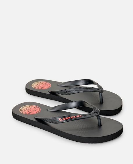 Tongs wetty fade bloom enfant Noir délavé+Noir/orange 6 - vertbaudet enfant 