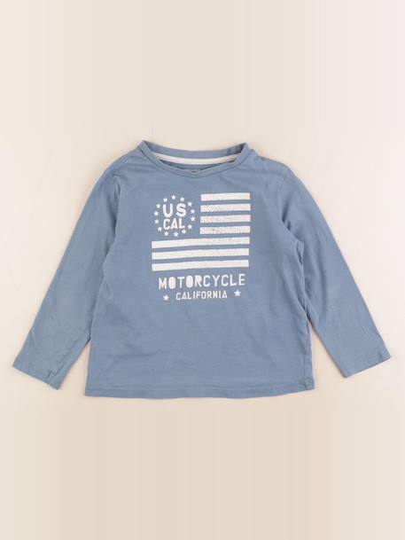 Tee-shirt - 5 ans Bleu 1 - vertbaudet enfant 