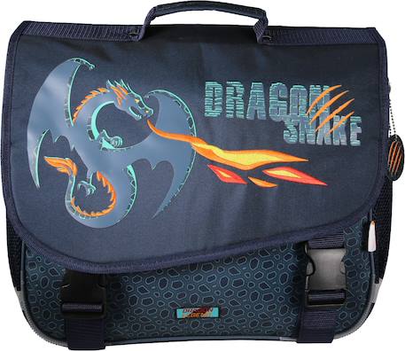 Cartable scolaire 38 cm Dragon Legend Bleu 1 - vertbaudet enfant 