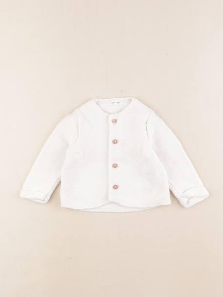Gilet - 6 mois Blanc 1 - vertbaudet enfant 