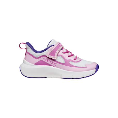 Baskets basses  à scratch Rose blanc 1 - vertbaudet enfant 