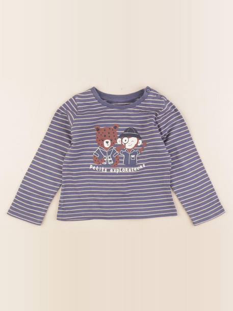 Tee-shirt - 24 mois Bleu 1 - vertbaudet enfant 