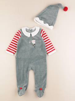 Seconde main-Garçon-Pyjama, surpyjama, dors-bien-Pyjama velours - 9 mois