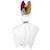 Doudou lapin  en gaze de coton wax Bleu+Rouge 4 - vertbaudet enfant 