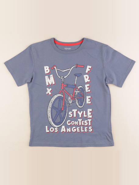 Tee-shirt - 10 ans Bleu 1 - vertbaudet enfant 