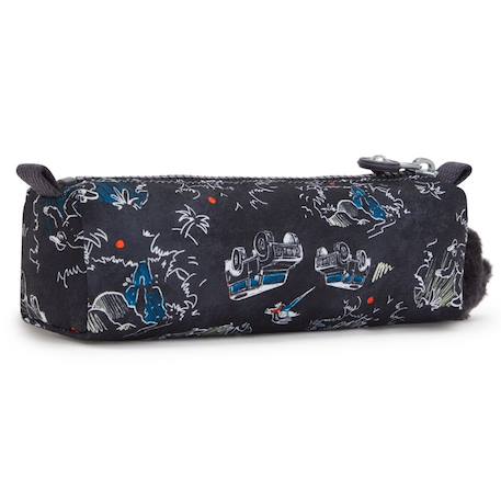 Trousse nylon lisse avec porte-clé singe Noir / bleu 4 - vertbaudet enfant 