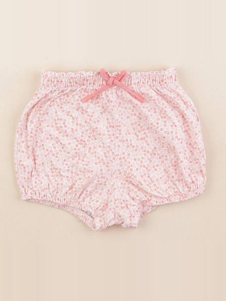 Short - 18 mois Blanc, rose 1 - vertbaudet enfant 