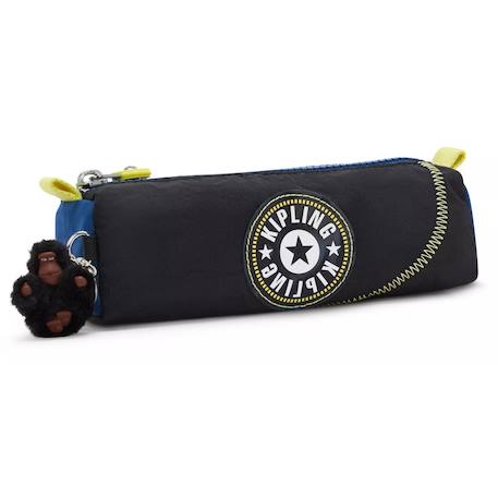 Fille-Trousse nylon lisse avec porte-clé singe