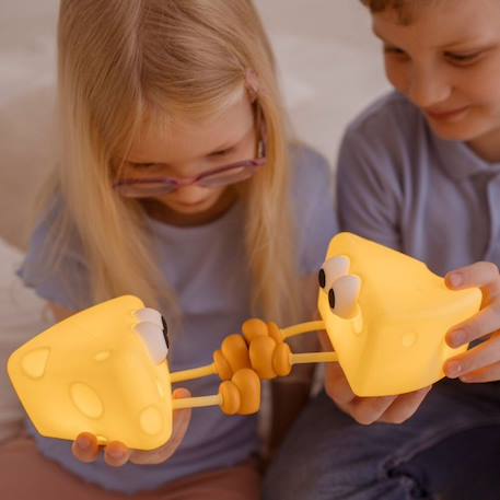 Veilleuse rechargeable fromage Jaune, orange, noir 4 - vertbaudet enfant 