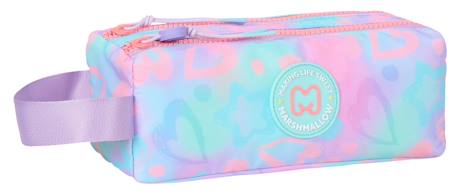 Trousse scolaire 2 compartiments Funny Love Bleu 2 - vertbaudet enfant 