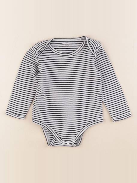 Body - 24 mois Blanc, bleu 1 - vertbaudet enfant 