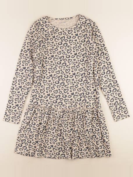 Robe - 12 ans Beige, noir 1 - vertbaudet enfant 