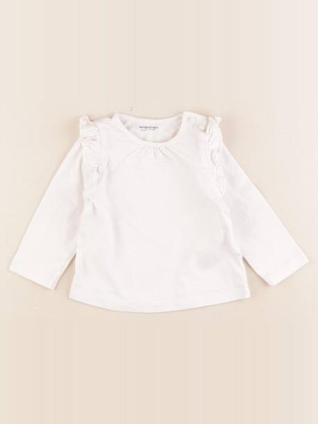 Tee-shirt - 9 mois Blanc 1 - vertbaudet enfant 