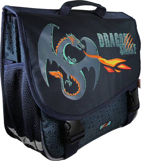 Cartable scolaire 38 cm Dragon Legend Bleu 2 - vertbaudet enfant 