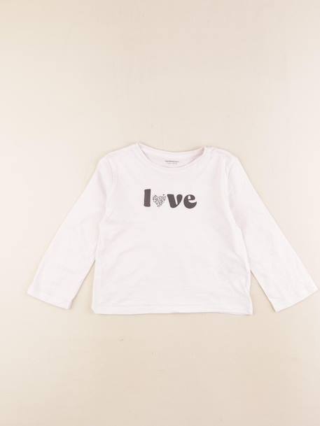 Tee-shirt - 4 ans Rose 1 - vertbaudet enfant 