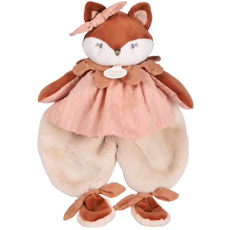 Doudou plat renard 29 cm Rose 1 - vertbaudet enfant 