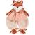 Doudou plat renard 29 cm Rose 1 - vertbaudet enfant 