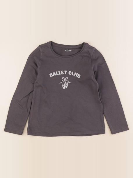 Tee-shirt - 4 ans Gris, argent 1 - vertbaudet enfant 