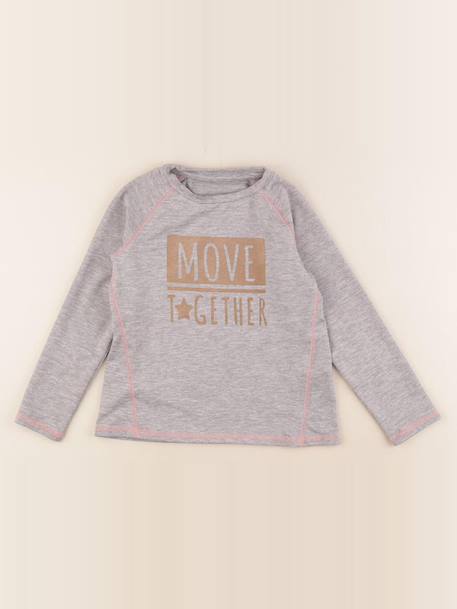 Tee-shirt - 5 ans Gris 1 - vertbaudet enfant 