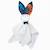 Doudou lapin  en gaze de coton wax Bleu+Rouge 1 - vertbaudet enfant 