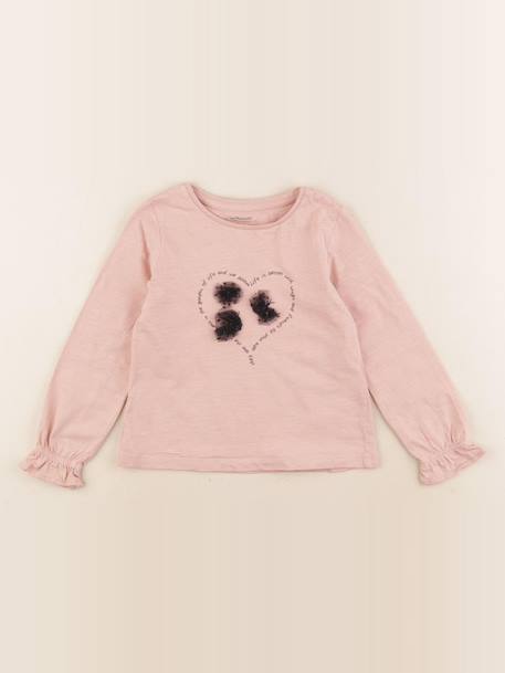 Tee-shirt - 4 ans Rose 1 - vertbaudet enfant 