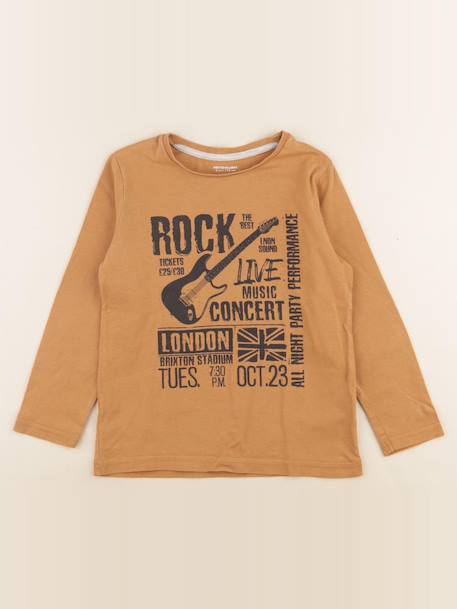 Tee-shirt - 6 ans Marron 1 - vertbaudet enfant 