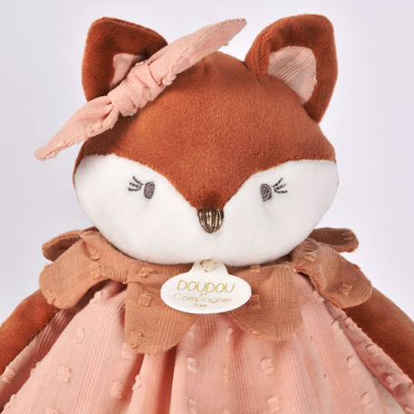 Doudou plat renard 29 cm Rose 6 - vertbaudet enfant 