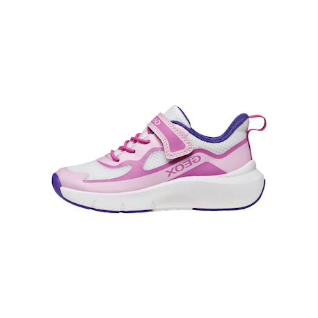 Baskets basses  à scratch Rose blanc 2 - vertbaudet enfant 