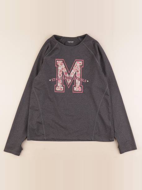 Tee-shirt - 12 ans Gris 1 - vertbaudet enfant 