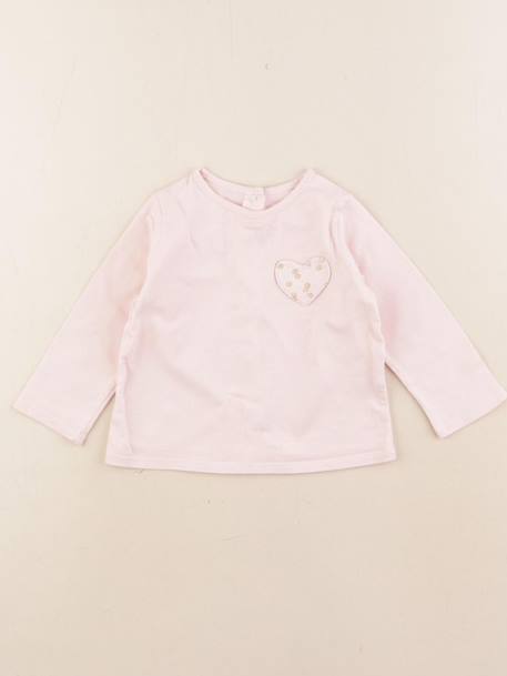 Tee-shirt - 9 mois Rose 1 - vertbaudet enfant 