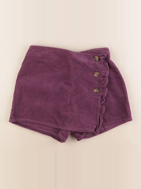 Jupe short - 12 ans Violet 1 - vertbaudet enfant 