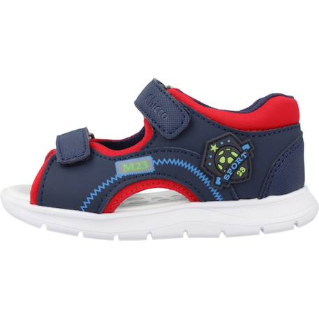 Sandale bébé synthétique gustavo Bleu+Gris 2 - vertbaudet enfant 