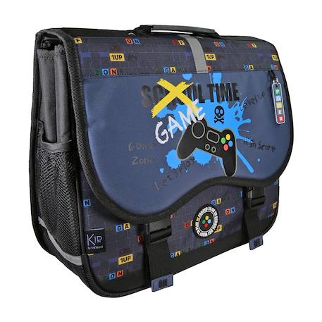 Cartable scolaire 38 cm School Time Bleu 2 - vertbaudet enfant 