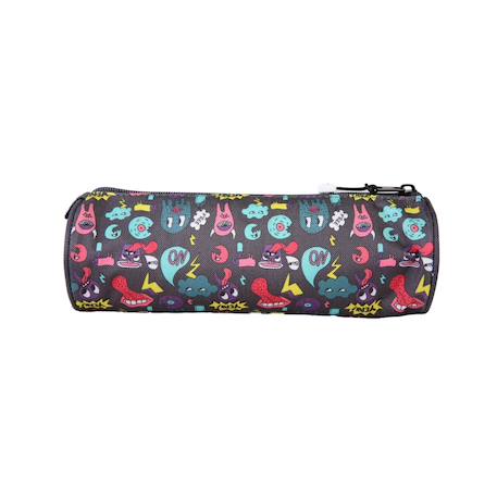 Trousse scolaire ronde Rider Bleu 4 - vertbaudet enfant 