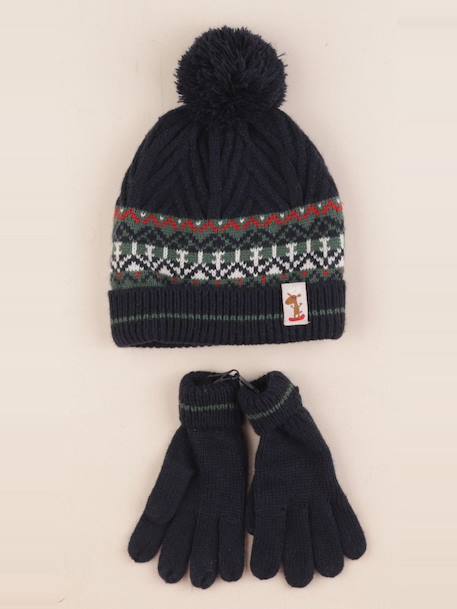 Ensemble bonnet/gants - 4/6 ans Bleu 1 - vertbaudet enfant 