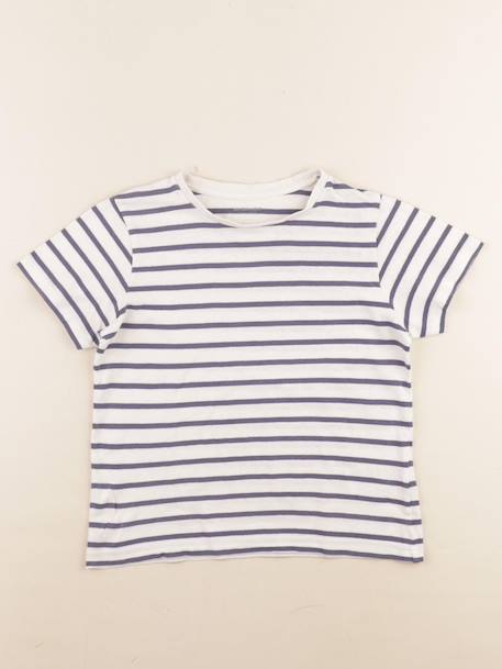 Tee-shirt - 6 ans Blanc, bleu 1 - vertbaudet enfant 