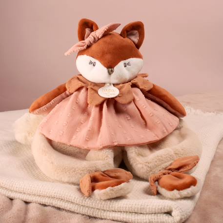 Doudou plat renard 29 cm Rose 4 - vertbaudet enfant 