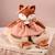 Doudou plat renard 29 cm Rose 4 - vertbaudet enfant 