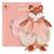 Doudou plat renard 29 cm Rose 2 - vertbaudet enfant 