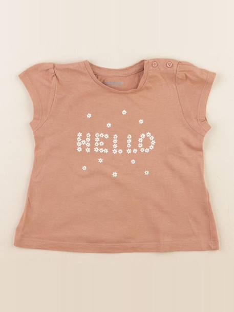 Tee-shirt - 12 mois Rose 1 - vertbaudet enfant 