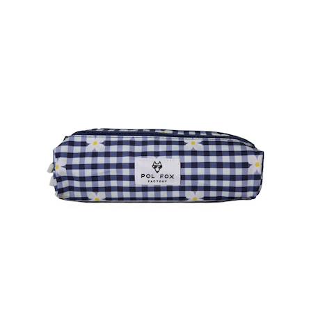 Trousse scolaire 2 compartiments Daisy Bleu 1 - vertbaudet enfant 