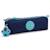 Trousse nylon lisse avec porte-clé singe Bleu marine/turquoise 1 - vertbaudet enfant 