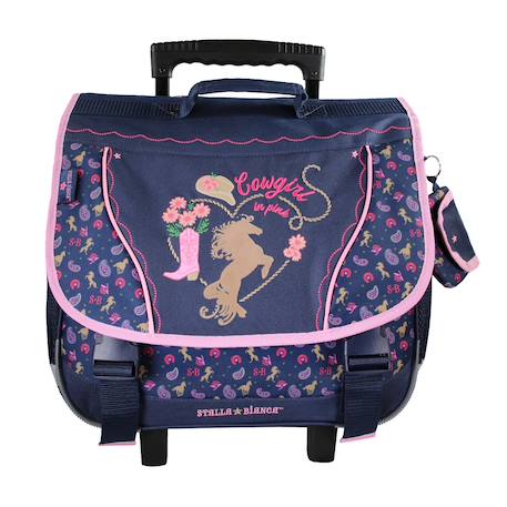 Fille-Accessoires-Fourniture scolaire-Cartable-Cartable à roulettes 38 cm Cow Girl